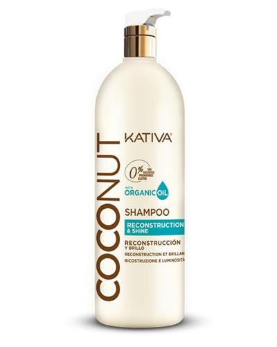 KATIVA COCONUT SHAMPOO 1000 ML.RECONSTRUCTION&SHINE