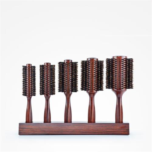 PB ESPOSITORE 5 SPAZZOLE ROTONDA EBONY SET CINGHIALE BFCEP43029