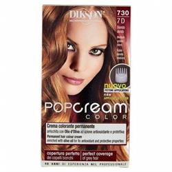 DIKSON POP CREAM COLOR 7D biondo dorato KIT COLORAZIONE PERMANENTE