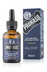 PRORASO BLU OLIO CURA BARBA 30 ML.azur lime