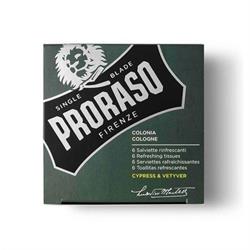 PRORASO GRIGIO SALVIETTE RINFRESCANTI 6 PZ.colonia cypress & vetiver