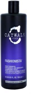 TIGI CATWALK FASHIONISTA VIOLET SHAMPOO 750 ML.CAP.BIONDI MECHES VIOLETT