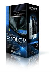 ECOLOR 10 nero intenso KIT COLORAZIONE PERMANENTE OLIO NO AMMONIA