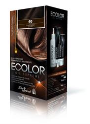 ECOLOR 30 bruno KIT COLORAZIONE PERMANENTE OLIO NO AMMONIA