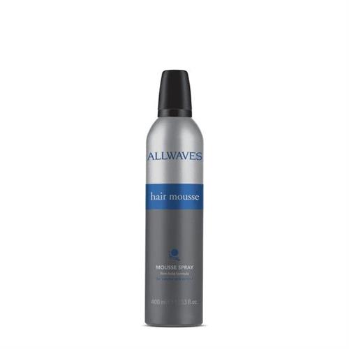 ALLWAVES MOUSSE spray strong hold formula 400 ML.