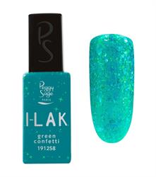 P.SAGE I-LAK GREEN CONFETTI 11ML 191258