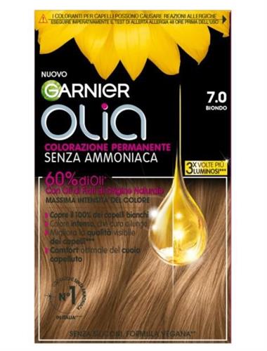 OLIA 7.0 biondo KIT COLORAZIONE PERMANENTE OLEOSA NO AMMONIA