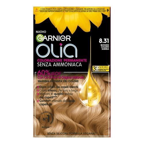 OLIA 8.31 bnd chiaro sabbia KIT COLORAZIONE PERMANENTE OLEOSA NO AMMONIA