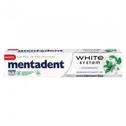 MENTADENT DENTIFR.BICARBONATO WHITE SYSTEM 75ML.