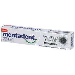 MENTADENT DENTIFR.CARBONE ATTIVO WHITE SYSTEM 75ML.