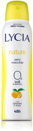 LYCIA DEO SPRAY NATURE GIALLO 150ML.ZENZERO NO SALI DI ALLUMINIO