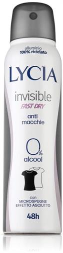 LYCIA DEO SPRAY INVISIBLE 150ML.FAST DRY