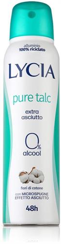 LYCIA DEO SPRAY PURE TALC 150ML.