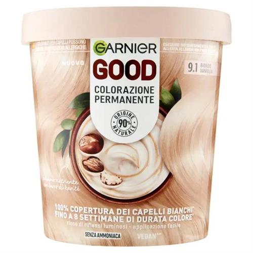 GOOD 9.1 biondo vaniglia KIT COLORAZIONE PERMANENTE NO AMMONIA