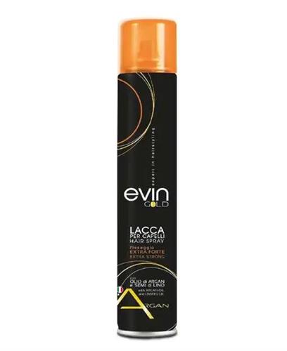 EVIN***gold***LACCA EXTRA FORTE 500ML ARGAN E SEMIDILINO cod.761