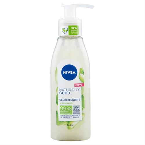 NIVEA GEL DETERGENTE 140 ML.naturally good ALOE VERA BIO