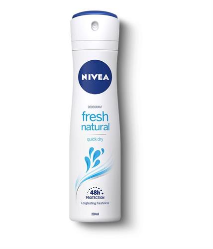 NIVEA DEO SPRAY FRESH NATURAL 150 ML.