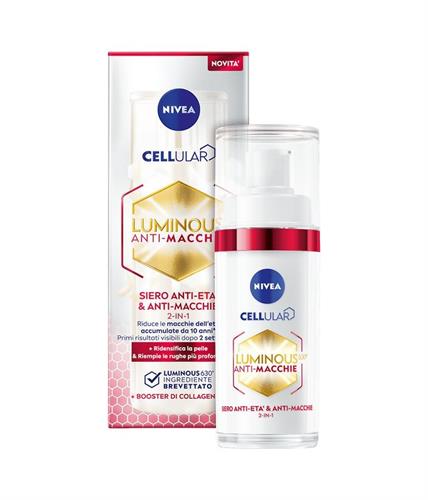 NIVEA CELL.LUMINOUS630 SIERO ANTI-ETA'30ML.ANTI-MACCHIE