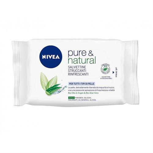 NIVEA SALVIETTINE BIO PURE&NATURAL 25 PZ