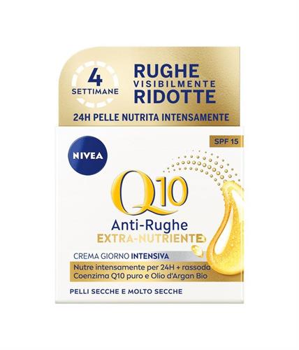 NIVEA CR.Q10 GIORNO ANTI-RUGHE EXTRA NUTRIENTE 50 ML P.SECCHE SPF15