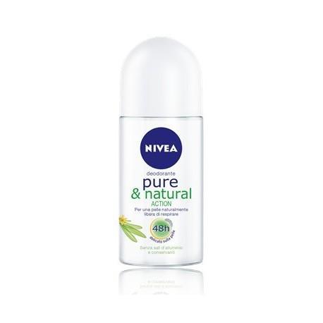 NIVEA DEO ROLL-ON PURE&NATURAL 50 ML.