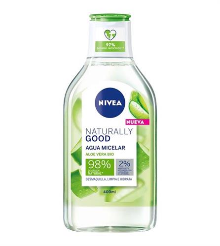 NIVEA ACQ.MICELLARE 400 ML.naturally good ALOE VERA BIO