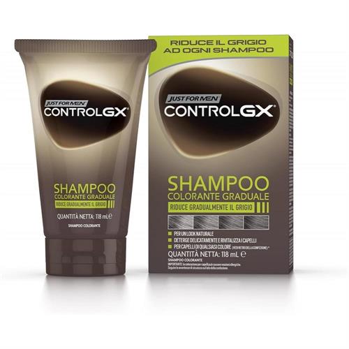 JUST FOR MEN CONTROL GX SHAMPOO COLORANTE GRADUALE 118ML.