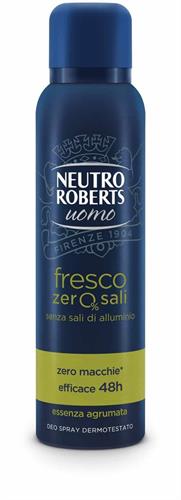 ROBERTS N.DEO uomo SPRAY FRESCO VERDE 150 ML.essenza agrumata