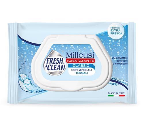 FRESH & CLEAN 40PZ.blu TRAVEL MILLEUSI CLASSIC