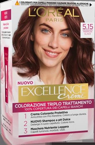 EXCELLENCE 5.15 marron glacé CREMA COLORANTE KIT L'OREAL