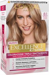 EXCELLENCE 8.1 biondo chiaro cenere  CREMA COLORANTE KIT L'OREAL