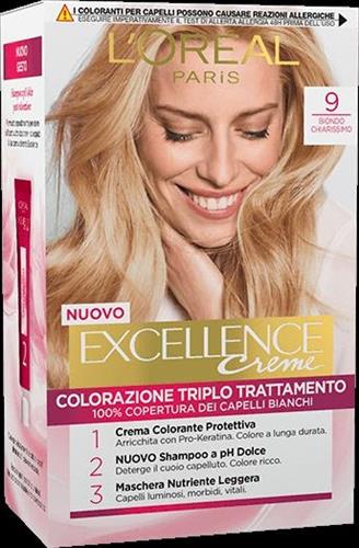 EXCELLENCE 9 biondo chiarissimo CREMA COLORANTE KIT L'OREAL