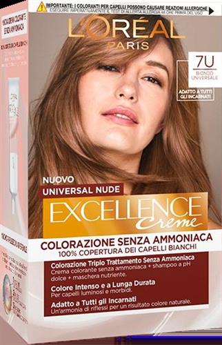 EXCELLENCE 7U biondo nude CREMA COLORANTE KIT L'OREAL