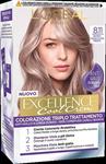 EXCELLENCE 8.11 biondo chiaro ultra freddo CREMA COLORANTE KIT L'OREAL