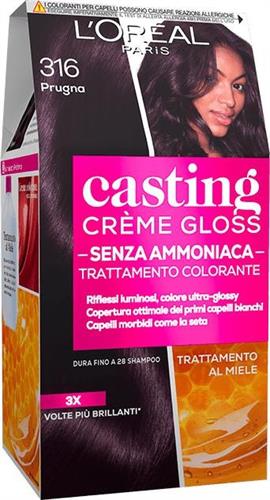 CASTING CREME GLOSS 316 prugna CREMA COLORANTE KIT L'OREAL