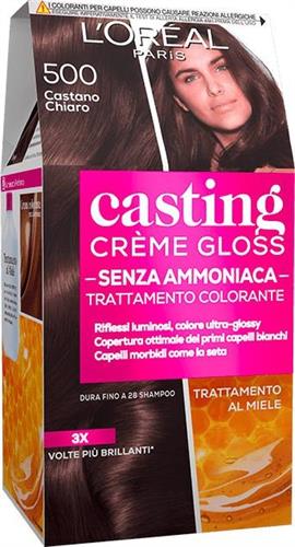 CASTING CREME GLOSS 500 castano chiaro CREMA COLORANTE KIT L'OREAL