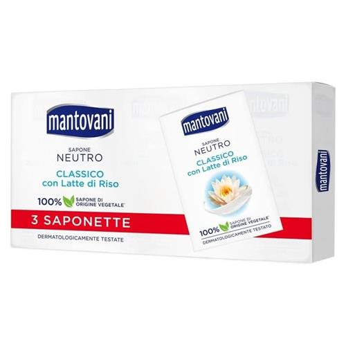 MANTOVANI SAPONE NEUTRO SOLIDO 3PZx90g