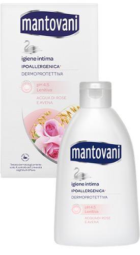 MANTOVANI IGIENE INTIMA lenitiva 250ML.acqua di rose e avena rosa