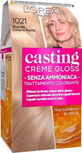 CASTING CREME GLOSS 1021 biondo chiaro perla CREMA COLORANTE KIT L'OREAL