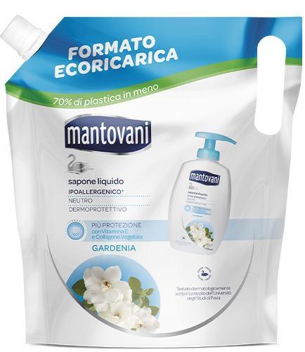 MANTOVANI SAPONE LIQ.750 ML.gardenia ECORICARICA