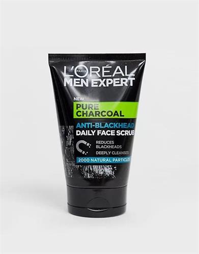 MEN EXPERT L'OREAL PURE CHARCOAL SCRUB 100ML.ANTI-PUNTI NERI