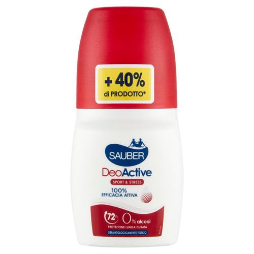 SAUBER DEOACTIVE ROLL-ON 70 ML.ROSSO sport & stress