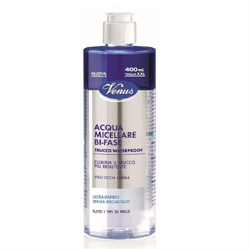 VENUS ACQUA MICELLARE BI-FASE 400 ML.VISO OCCHI E LABBRA