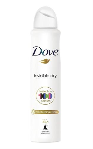 DOVE DEO SPRAY INVISIBLE DRY 150ML.