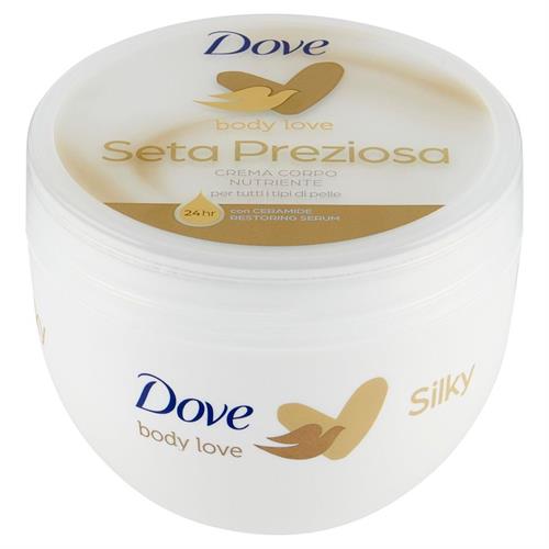 DOVE CREMA BODY SILK GLOW VASO 300 ML.SETA PREZIOSA