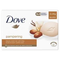 DOVE SAPONE SOLIDO pampering shea butter 2pzX90G KARITE'