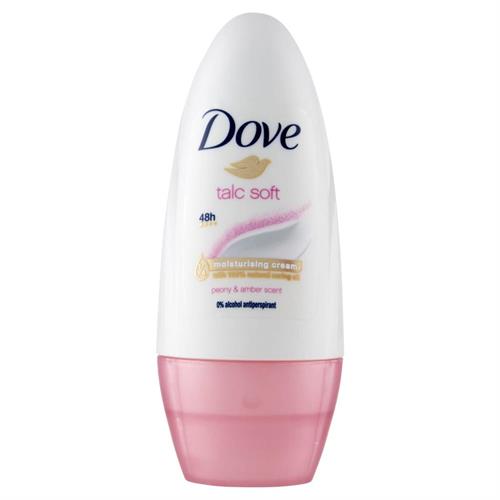 DOVE DEO ROLL-ON TALC SOFT 50 ML.tappo rosa