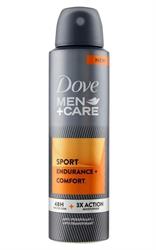 DOVE DEO MEN SPRAY SPORT ENDURANCE+ 150 ML.COMFORT