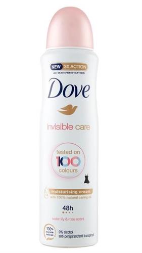 DOVE DEO SPRAY INVISIBLE CARE 150ML.