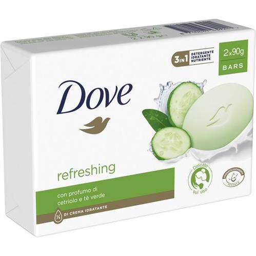 DOVE SAPONE SOLIDO refreshing 2pzX90G CETRIOLO E TE'VERDE